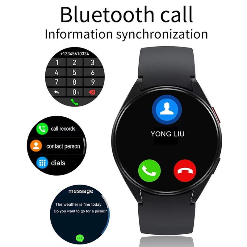 FILIEKEU Homens Mulheres Relógio Inteligente Bluetooth passo Sleep Monitor Passos Mens Smart Watch IP67 Impermeável Fitness Tracker Casual Preto Inoxidável Relógios Inteligentes para Android iOS