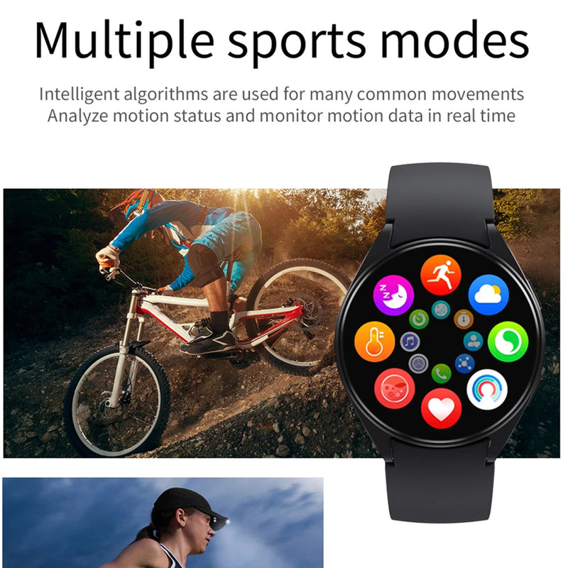 FILIEKEU Homens Mulheres Relógio Inteligente Bluetooth passo Sleep Monitor Passos Mens Smart Watch IP67 Impermeável Fitness Tracker Casual Preto Inoxidável Relógios Inteligentes para Android iOS